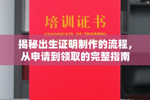黄石港揭秘出生证明制作的流程，从申请到领取的完整指南