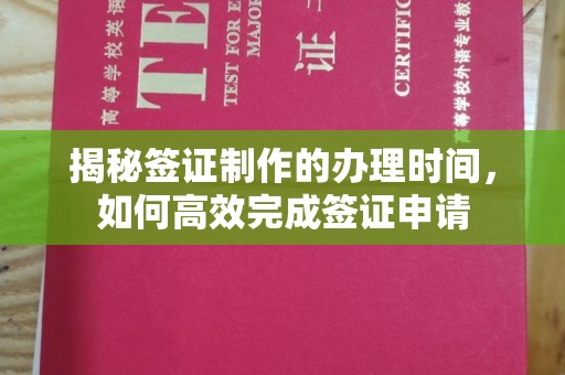 贵溪揭秘签证制作的办理时间，如何高效完成签证申请
