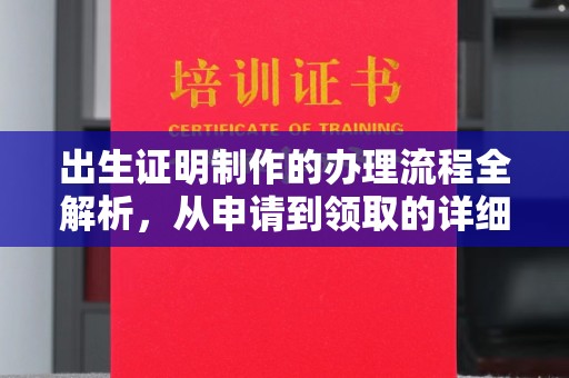 铅山出生证明制作的办理流程全解析，从申请到领取的详细指南
