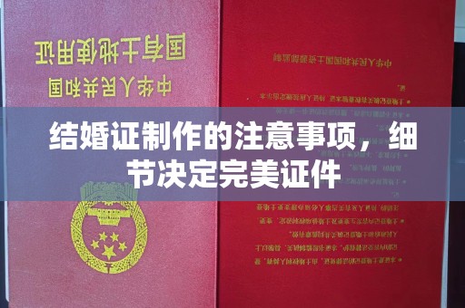 永川结婚证制作的注意事项，细节决定完美证件